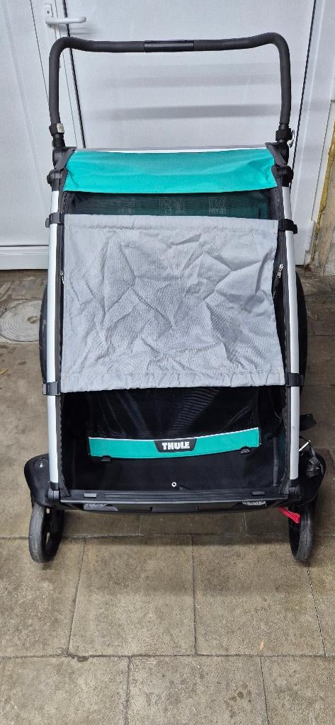 Thule chariot Lite2 Bluegrass, Fietsen en Brommers, Fietsaccessoires | Aanhangwagens en Karren, Ophalen, Opvouwbaar, Zo goed als nieuw