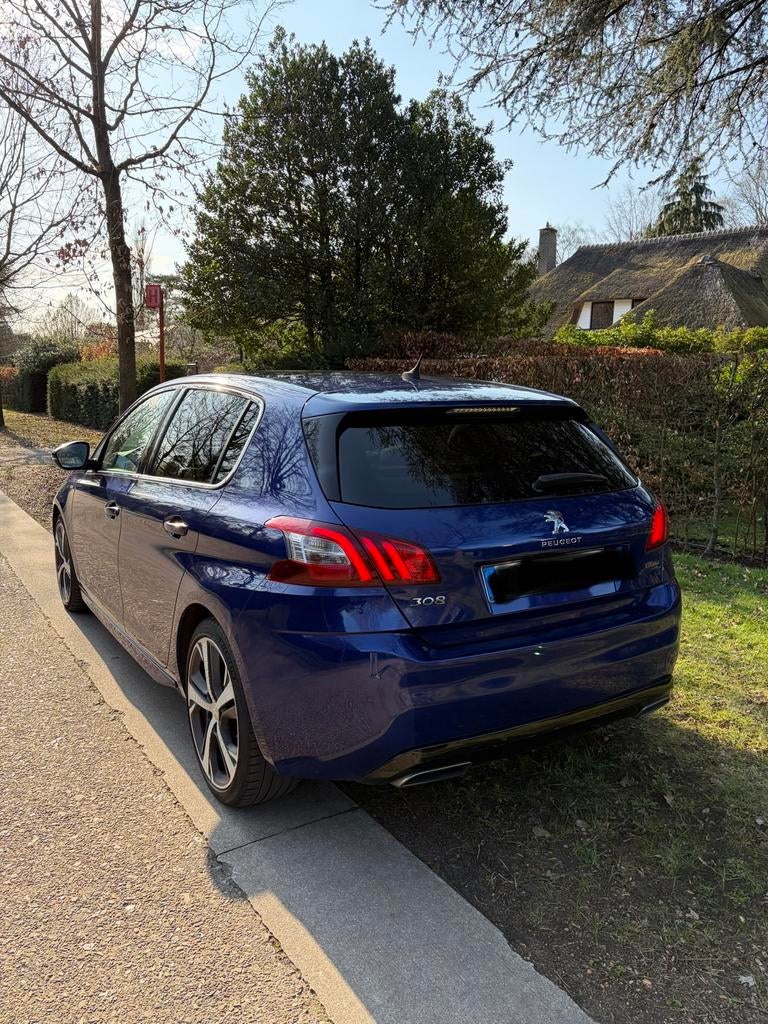 Peugeot 308 FULL OPTION GT LINE, Auto's, Peugeot, Voorwielaandrijving, USB, Blauw, Leder