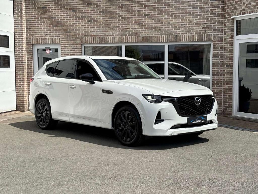 Mazda CX-60 2.5 PHEV Homura / Alle pakketten / Trekhaak, 2500 kg, Wit, Leder, Hybride Elektrisch/Benzine
