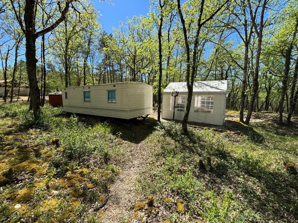 Stacaravan met groot terras op camping in de Dordogne, Caravans en Kamperen, Tot en met 4