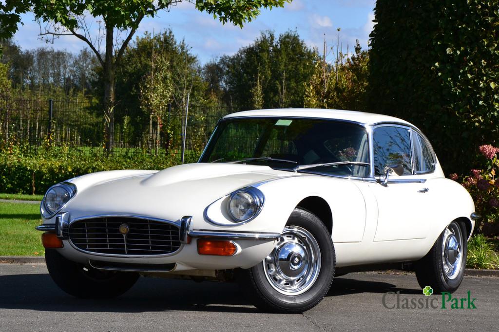 Jaguar E-Type Series III V12 "2+2" (bj 1971, automaat), Wit, Leder, Bedrijf, 5344 cc