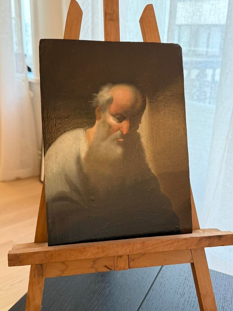 Schilderij 17de-eeuws houten paneel - Rembrandt, Ophalen of Verzenden