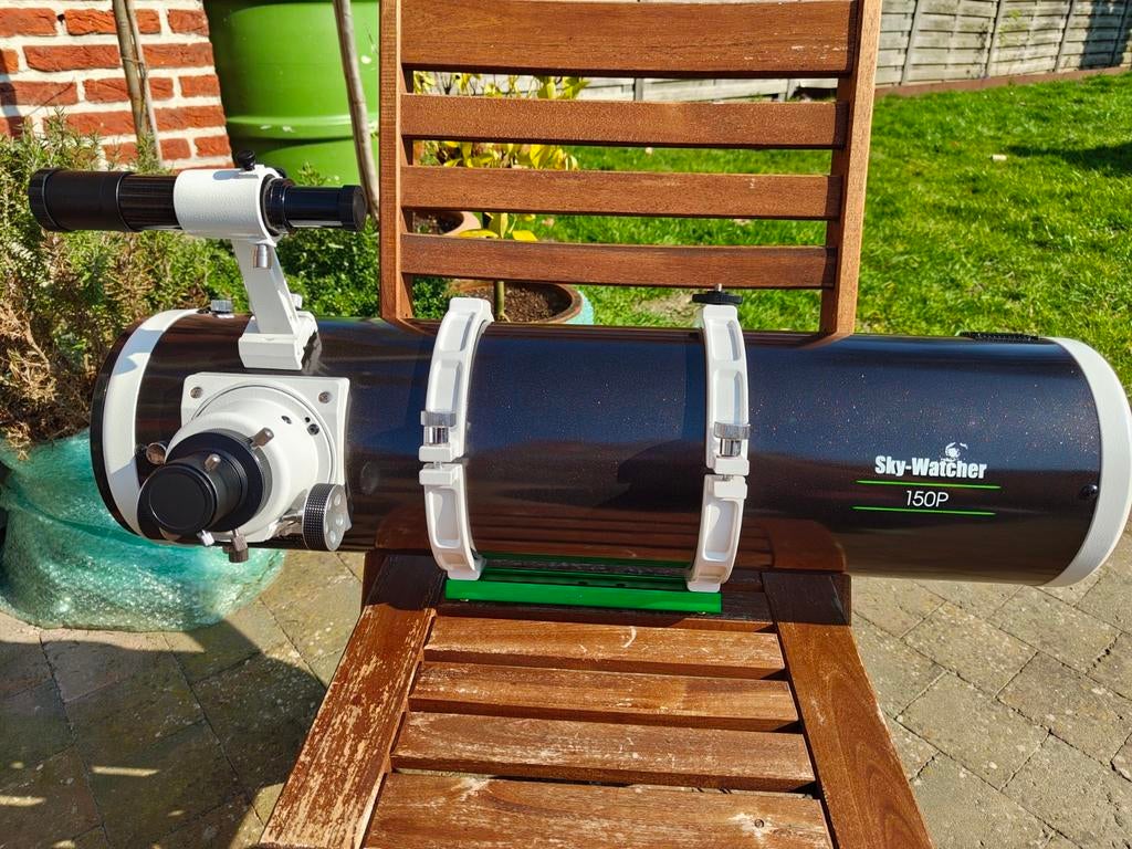 Skywatcher Explorer 150/750, Ophalen, Zo goed als nieuw, 80 tot 200 mm, Spiegeltelescoop (reflector)