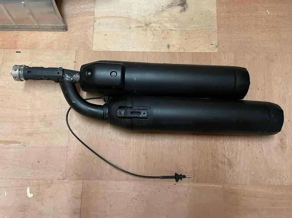 Zelfbouw uitlaat Yamaha XV950, Motoren, Ophalen, Gebruikt