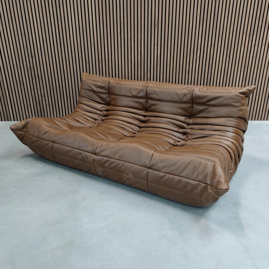 Ligne Roset Togo - Chocolate natural driezits, Ophalen of Verzenden