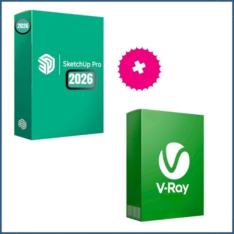 Sketchup Pro 2026 +V-Rray, Computers en Software, Ontwerp- en Bewerkingssoftware, Nieuw, Windows, Ophalen