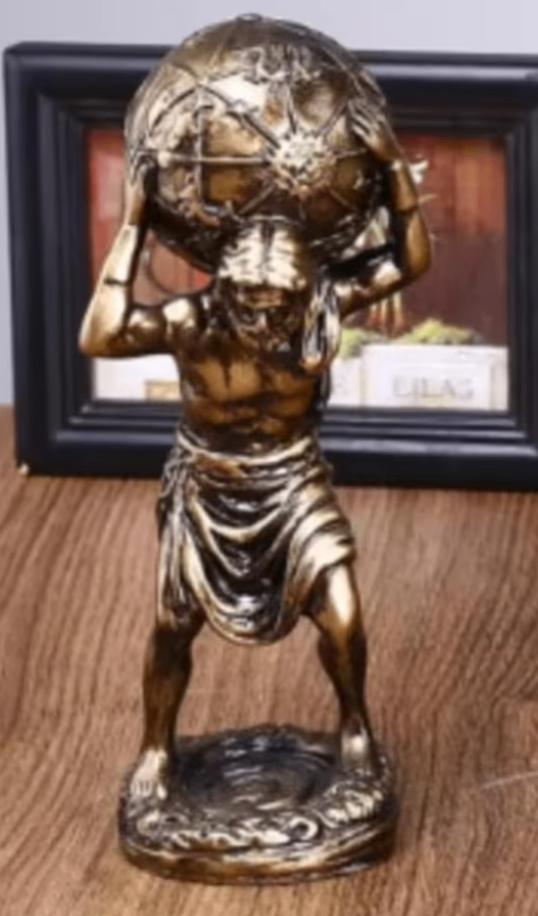 Belle statue en bronze Atlas (20 cm), Enlèvement ou Envoi, Neuf