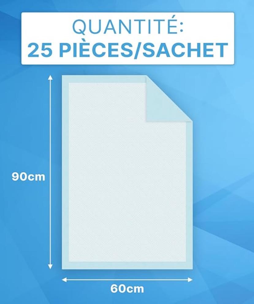 Wegwerppads voor honden - 60 cm x 90 cm - Pak (ken) van 25, Dieren en Toebehoren, Honden-accessoires, Ophalen, Nieuw