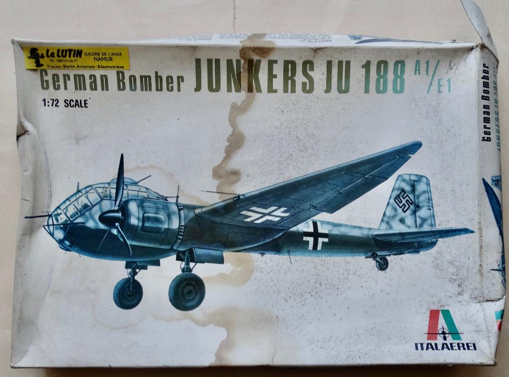 ITALERI 1:72 - JUNKERS JU 188 A1/E1, Hobby en Vrije tijd, Modelbouw | Vliegtuigen en Helikopters, Nieuw, Vliegtuig, 1:72 tot 1:144