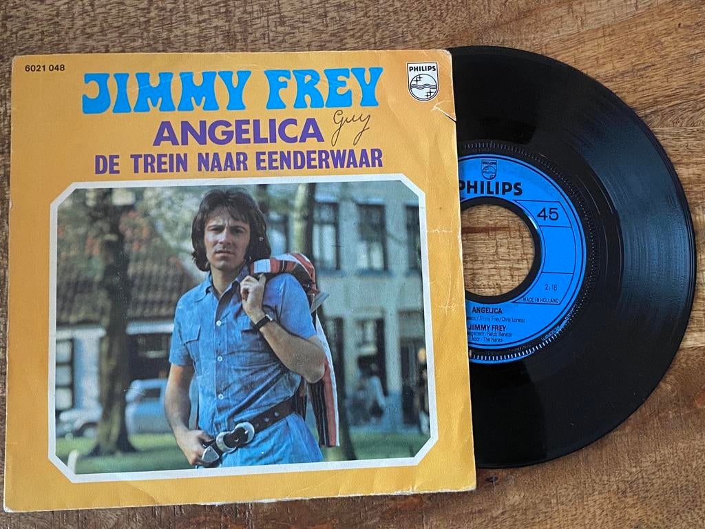 45t singel 🎶 JIMMY FREY ⚫️, Cd's en Dvd's, Vinyl | Nederlandstalig, Ophalen of Verzenden, Gebruikt