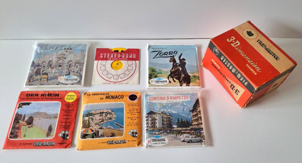View-Master 3-D Viewer: Sawyer's - Model E + 5 sets, Verzamelen, Retro, Ophalen