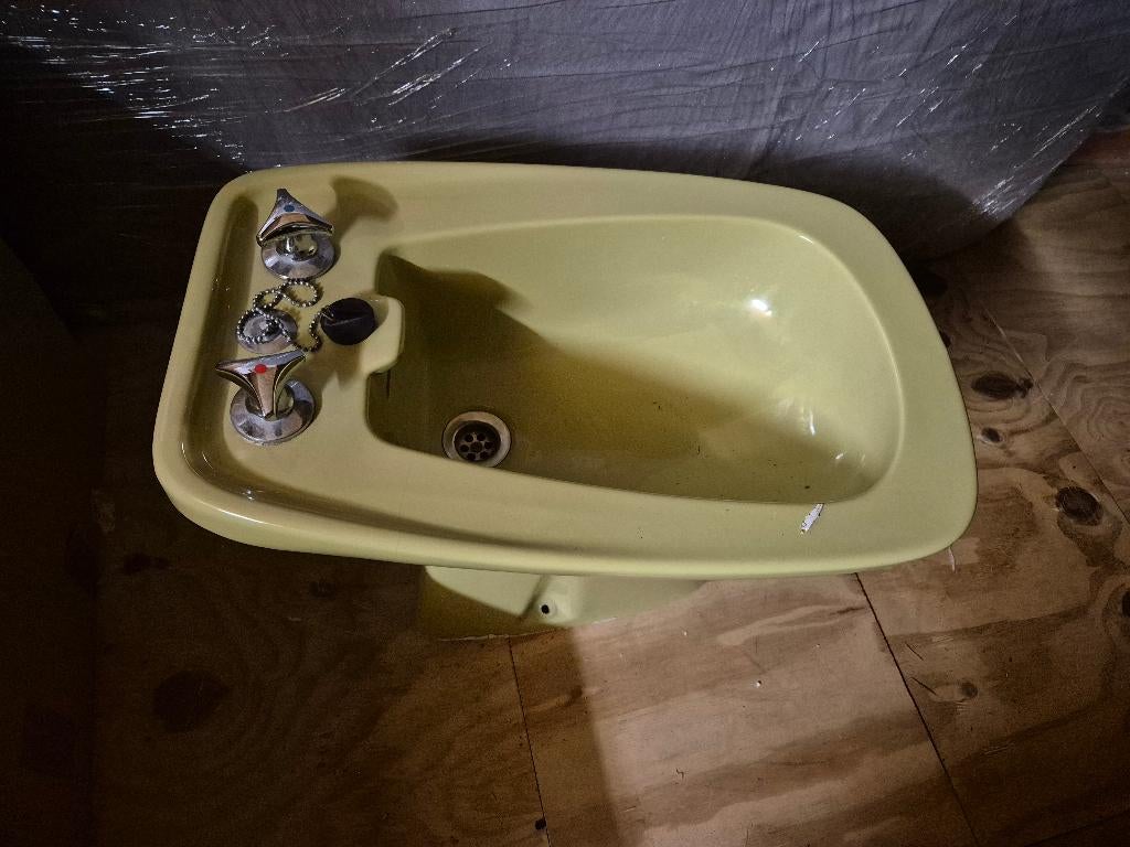 bidet vert vintage, Bricolage & Construction, Sanitaire, Enlèvement ou Envoi