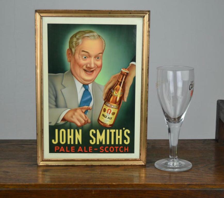 Panneau publicitaire cellulit John Smit's Pale Ale-Scotch, Collections, Marques & Objets publicitaires, Comme neuf, Panneau publicitaire