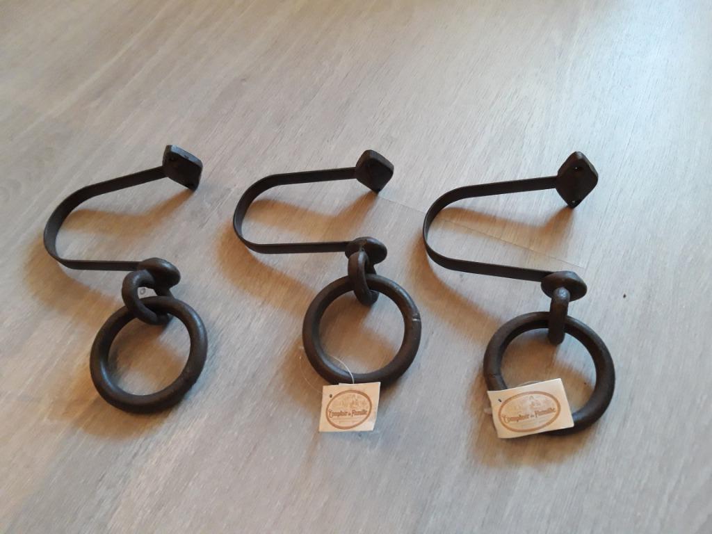 Embrasses de rideaux en fer forgé, Huis en Inrichting, Stoffering | Gordijnen en Lamellen, Ophalen, Minder dan 50 cm, Bruin, Fer forgé