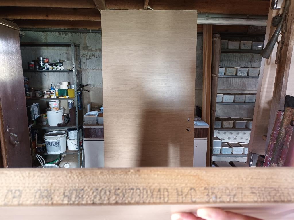 Portes intérieures, Bricolage & Construction, Fenêtres & Moustiquaires, Comme neuf, 200 à 215 cm, 80 à 100 cm, Bois, Enlèvement