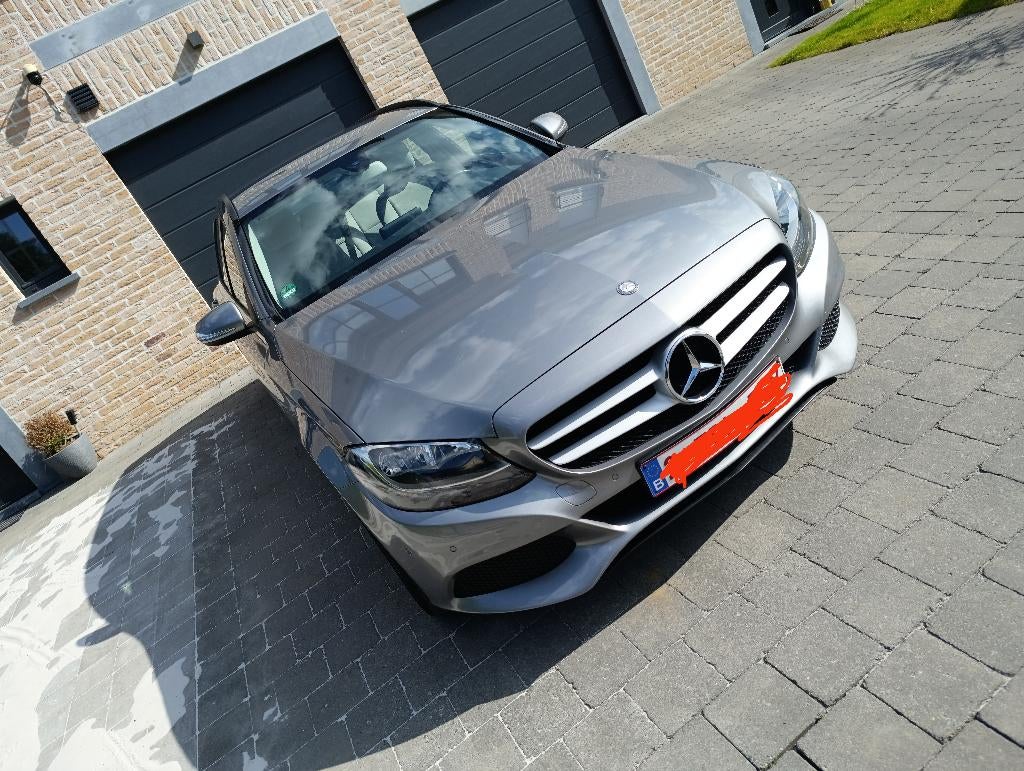 Te koop Mercedes C 200 TDI, 04/2015, 97000 km, Euro 6b, Auto's, Beige, 109 g/km, Leder en Stof, 5 deurs