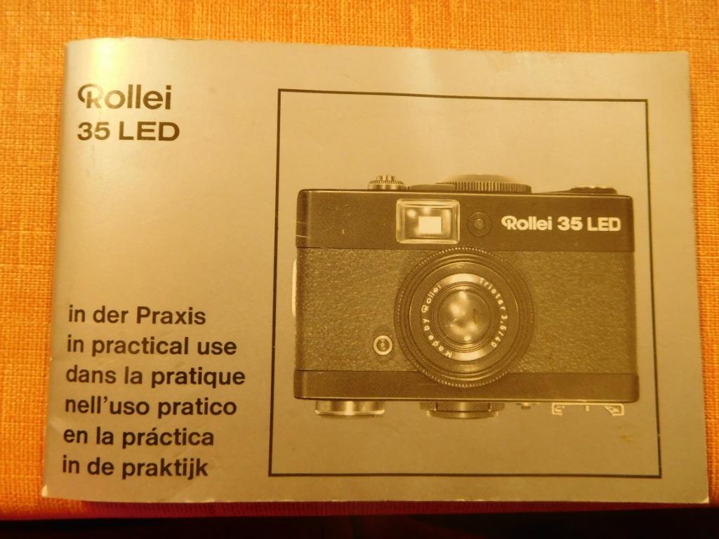 Mode d'emploi appareil photo Rollei 35 Led, Enlèvement ou Envoi, Comme neuf, Autres Marques