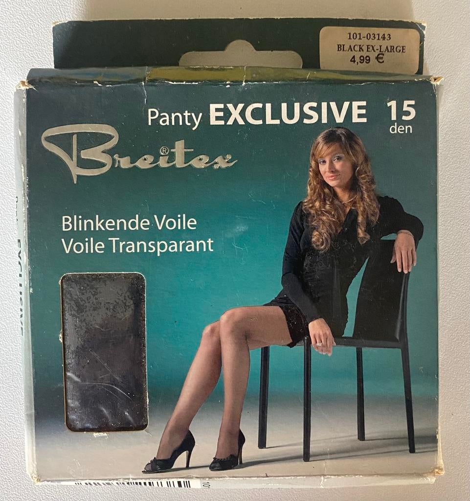 Nieuwe Breitex panty – Exclusive 15 den – maat XL, Ophalen, Zwart, Overige typen