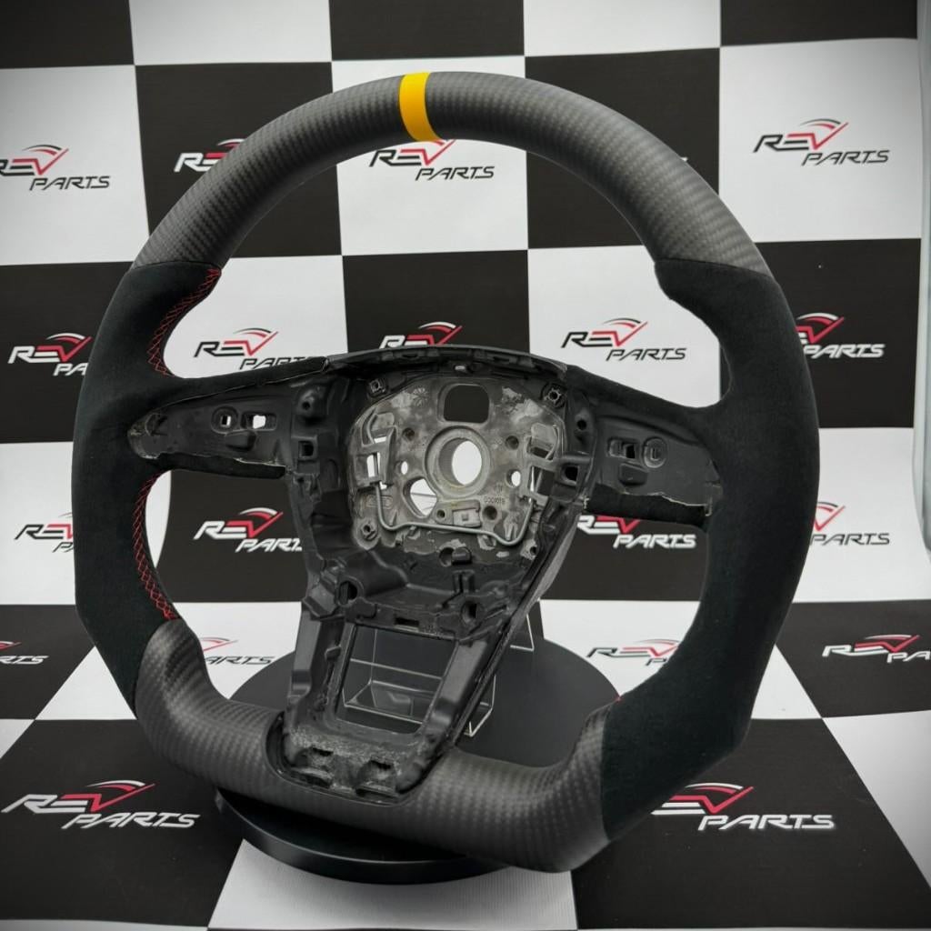 Volant nu pour Audi A6 A7 Alcantara carbone mat Q8 Etron, Autos : Pièces & Accessoires, Enlèvement ou Envoi, Audi