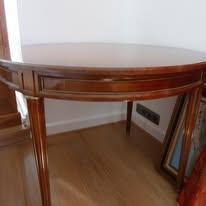 table de salon acajou, Maison & Meubles, 100 à 150 cm, 75 cm ou plus, Rond, Enlèvement