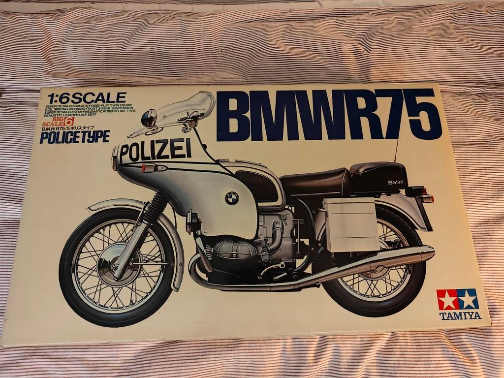 Tamiya 1/6 BMW R75 POLIS, Hobby & Loisirs créatifs, Enlèvement ou Envoi, Tamiya