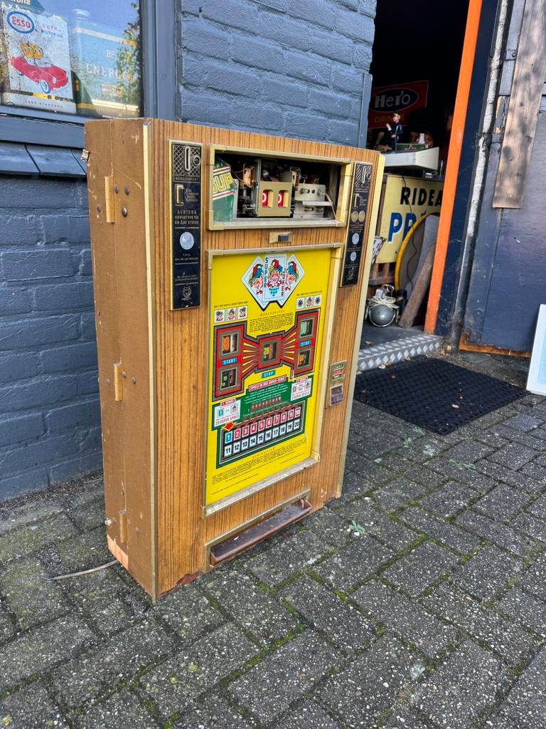 Oude Duitse Gokkast / Project, Verzamelen, Automaten | Gokkasten en Fruitautomaten, Overige munten, Ophalen, Gebruikt