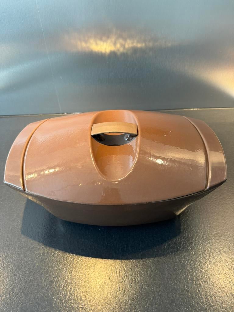 Le Creuset 55, Huis en Inrichting, Keuken | Potten en Pannen, Ophalen of Verzenden, Zo goed als nieuw, Gietijzer