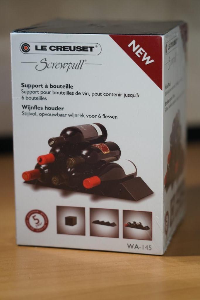 Le Creuset / Screwpull wijnrekje - Nieuw, Ophalen of Verzenden, Nieuw, Minder dan 50 cm, 5 tot 15 flessen