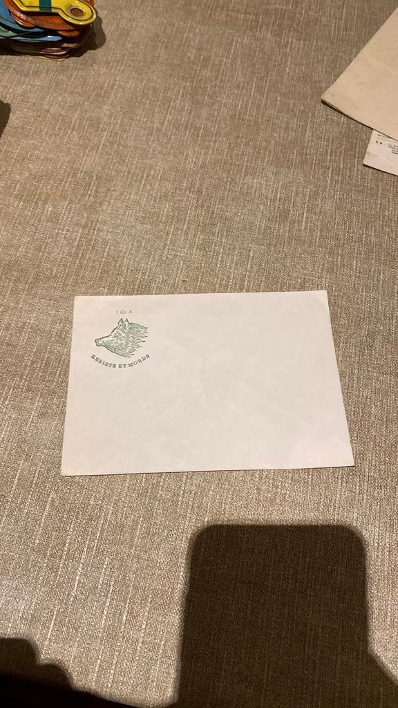 Lettre 1er chasseur Ardennais armee belge, Ophalen of Verzenden