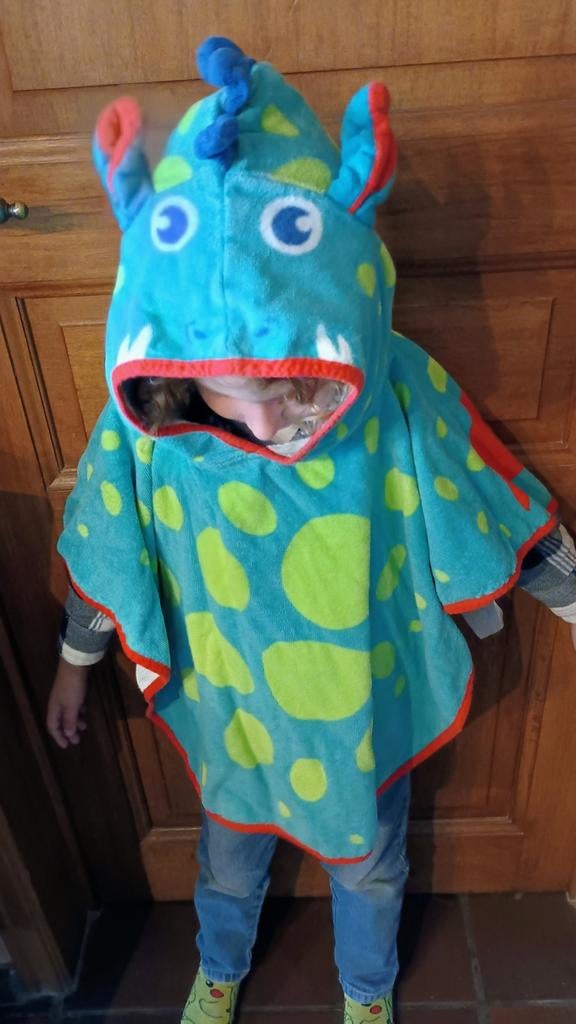 Set van 2 badhanddoeken voor kinderen van 3-4 jaar, Ophalen of Verzenden, Gebruikt