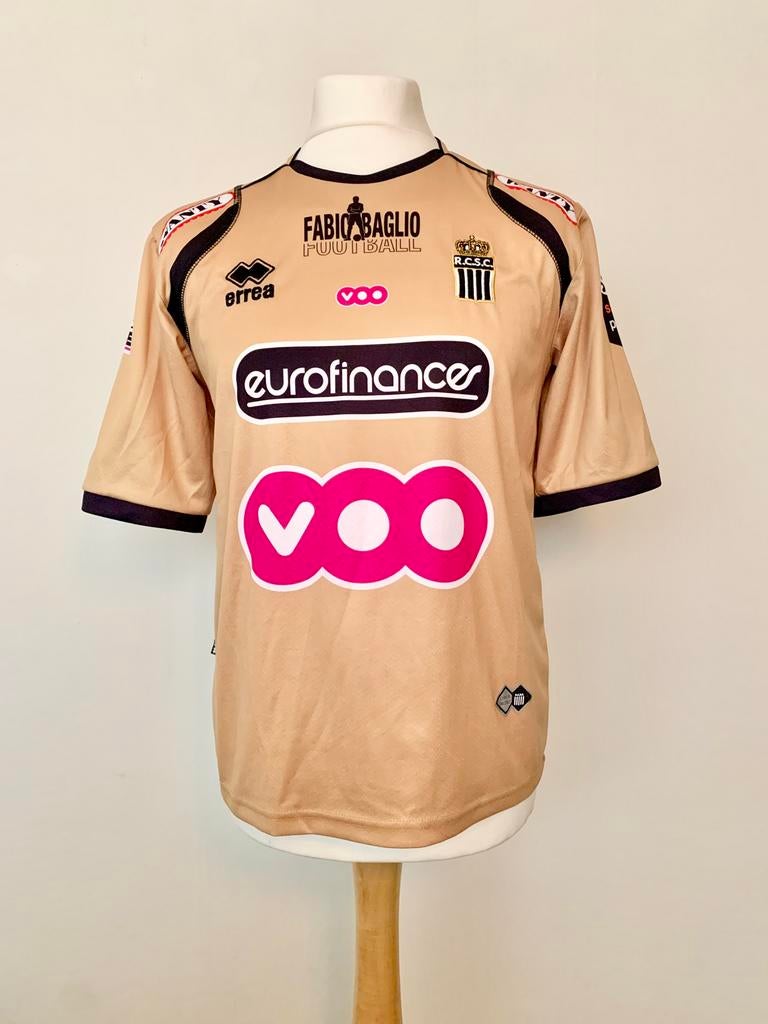 Charleroi Sporting Club 2007-2008 Away Errea Belgium shirt, Taille M, Enlèvement ou Envoi, Utilisé, Maillot