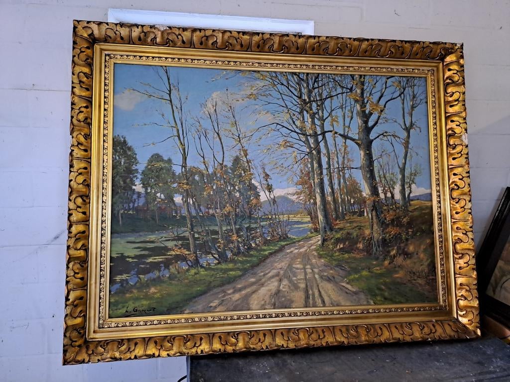 Louis GAROT - zeer groot schilderij, Antiek en Kunst, Kunst | Schilderijen | Klassiek, Ophalen