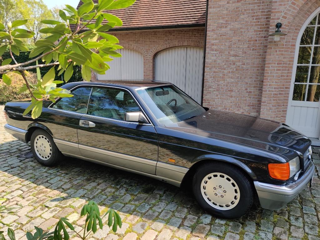 Mercedes 560 SEC 220kw/300pk, Auto's, Automaat, Achterwielaandrijving, 8 cilinders, Blauw