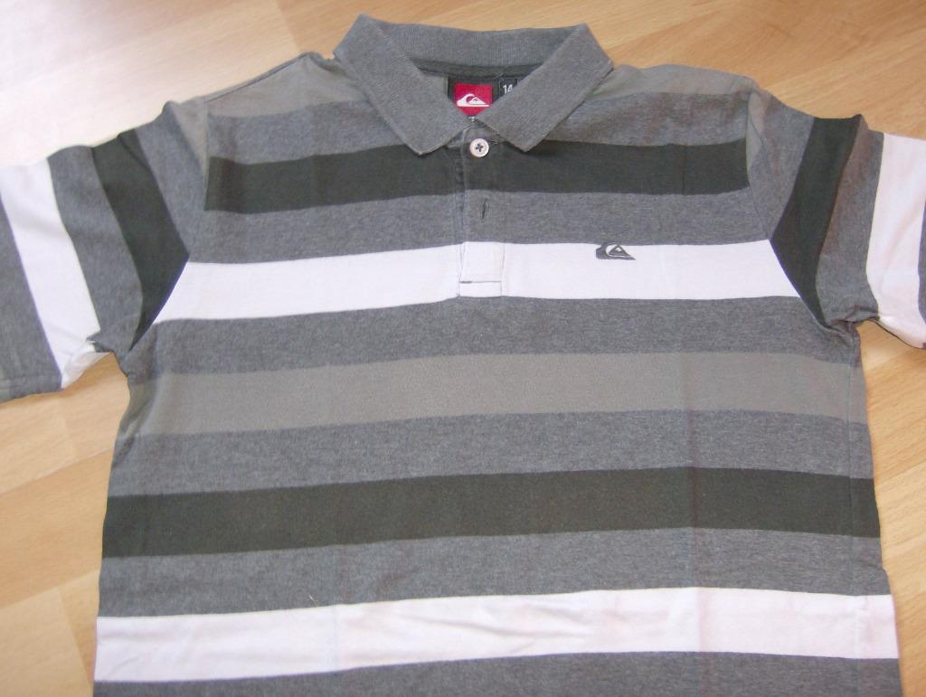Polo quiksilver grijs - maat 14 jaar, Gebruikt, Ophalen of Verzenden, QuickSilver, Shirt of Longsleeve