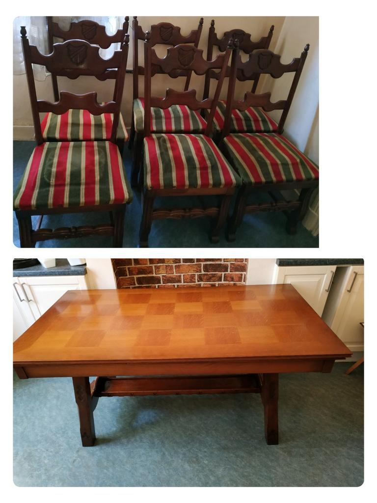 Salle à manger en chêne, Maison & Meubles, Enlèvement, Comme neuf, Chêne