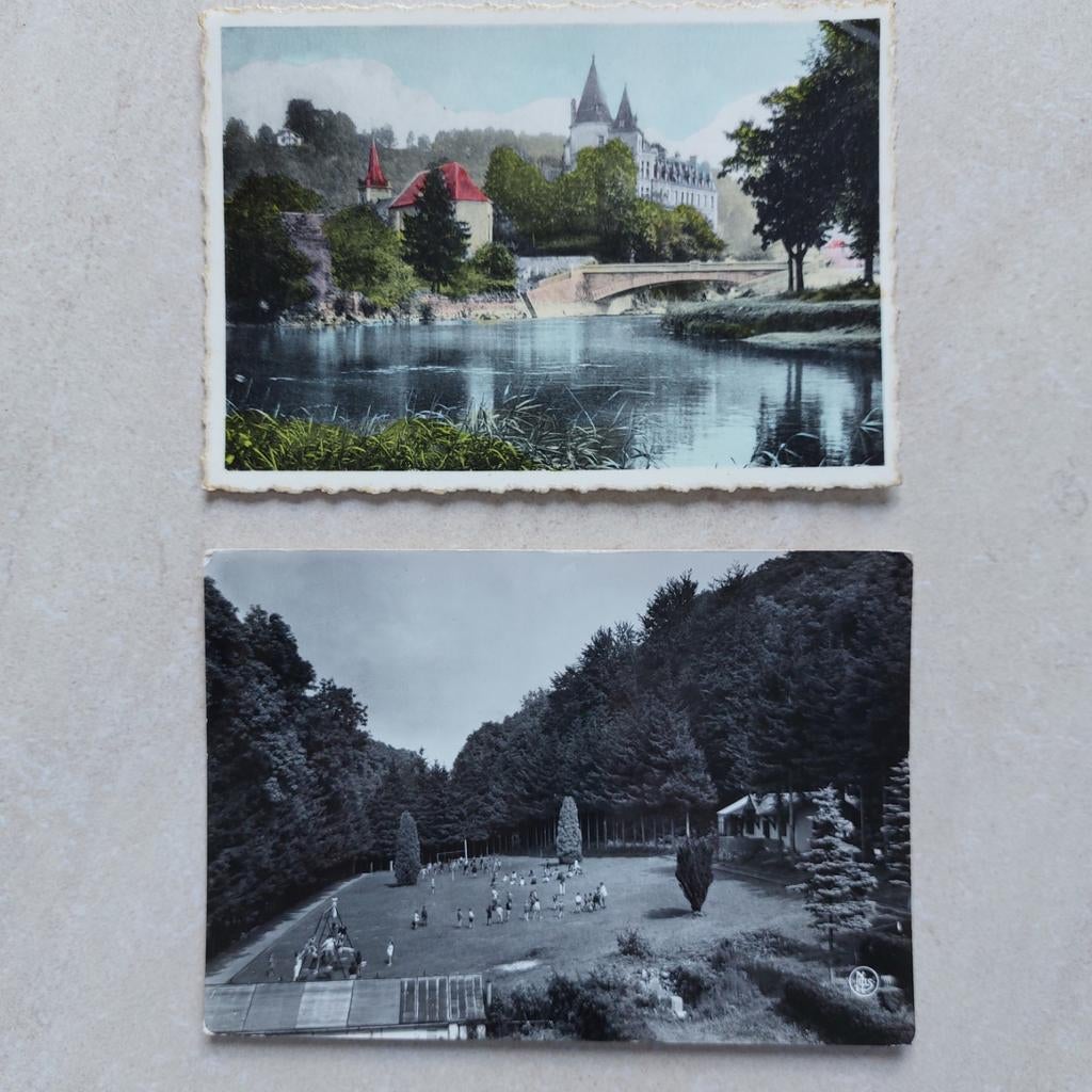 2 oude postkaarten van Durbuy, Collections, Cartes postales | Belgique, Enlèvement ou Envoi