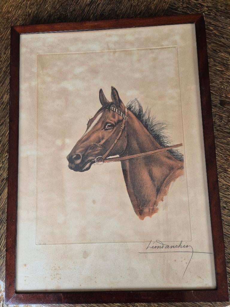 Ets van Léon Danchin, Antiek en Kunst, Kunst | Etsen en Gravures, Ets, Ophalen