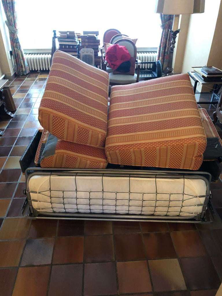 Sofa bed, zetel bed maison du repos, Huis en Inrichting, Slaapkamer | Slaapbanken, Ophalen, 140 cm, Zo goed als nieuw, 200 cm