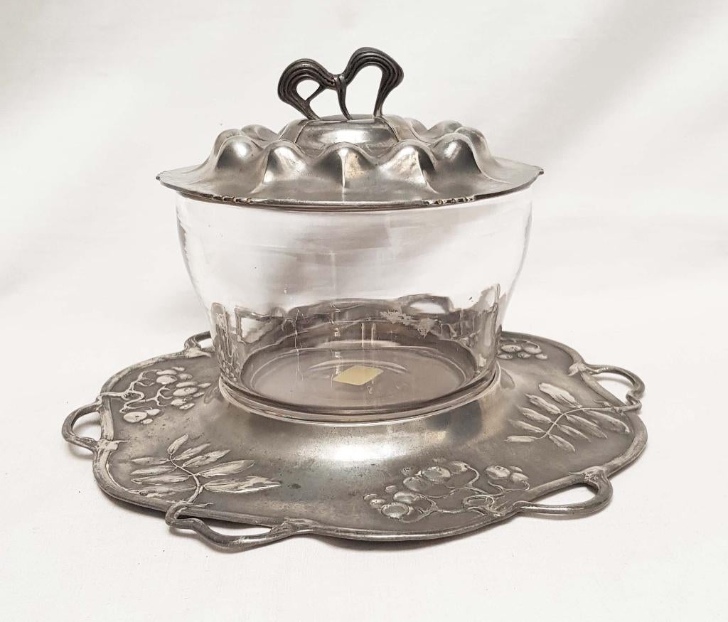 Pot à beurre ou à confiture Art Nouveau, Enlèvement ou Envoi