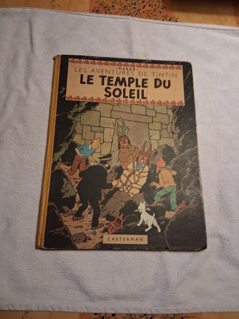 Tintin "Le Temple Du Soleil" EO 1949, Une BD, Comme neuf, Enlèvement, Hergé