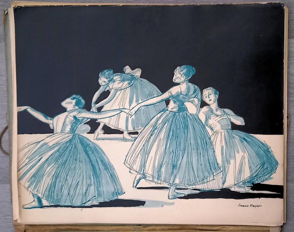 Twenty-One Drawings of the Russian Ballet Laura Knight 1920, Antiquités & Art, Art | Lithographies & Sérigraphies, Enlèvement ou Envoi