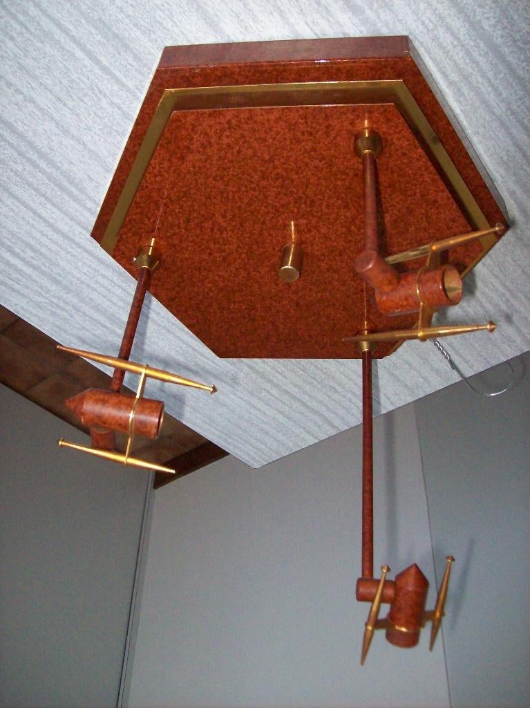 Italiaanse hanglamp, Ophalen, Zo goed als nieuw, Metaal, Modern