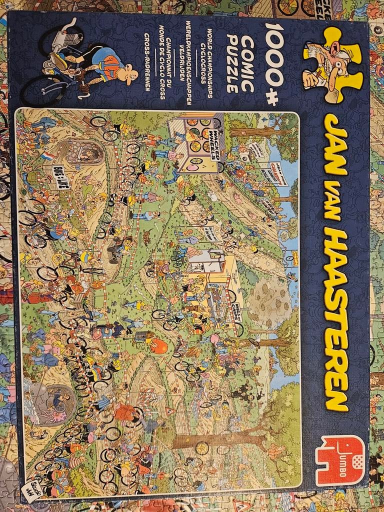 Jan van Haasteren puzzels 1000 stukjes veldrijden cyclocross, Hobby en Vrije tijd, Ophalen of Verzenden