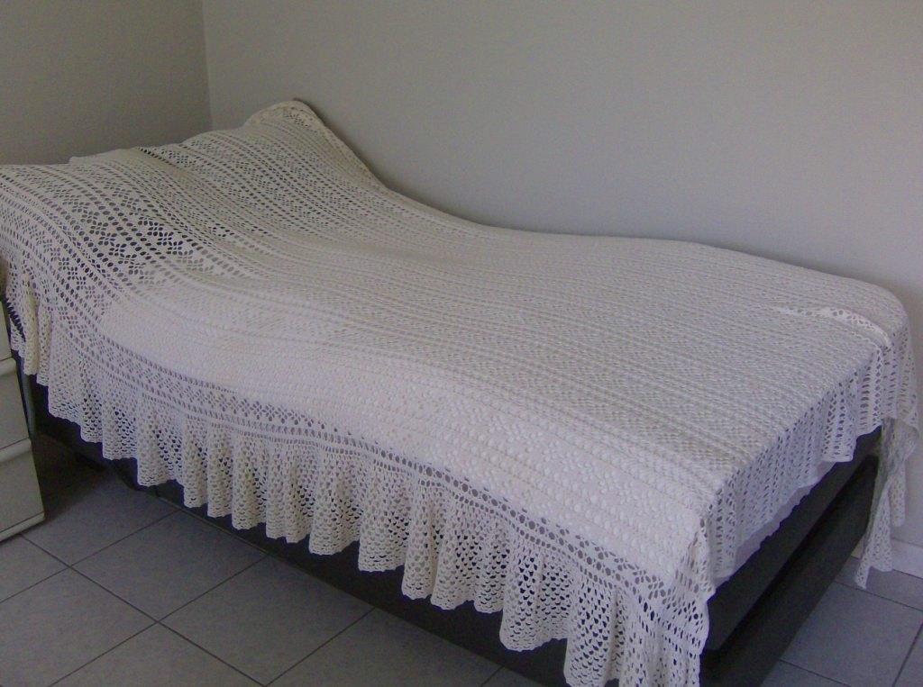 Gehaakte bedsprei - 2,15 m x 1,90 m, Ophalen of Verzenden