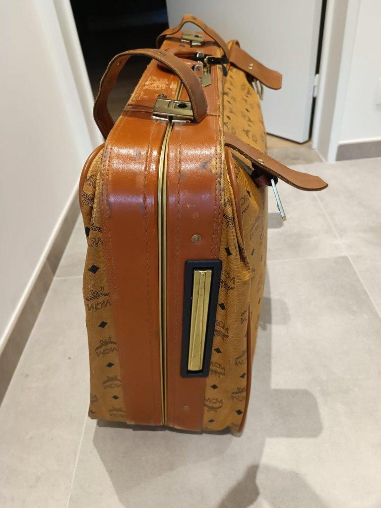 MCM vintage reiskoffer, Handtassen en Accessoires, Ophalen, Gebruikt, Overige materialen, Wieltjes