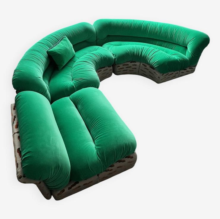 Canapé années 70 rossi di albizzate, Ophalen, Hoekbank, Zo goed als nieuw, Stof