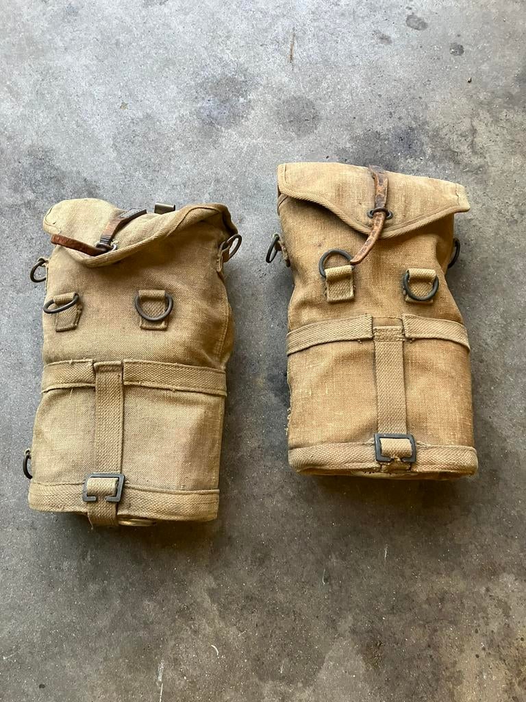 2 masques anti gaz armee belge WW2, Enlèvement