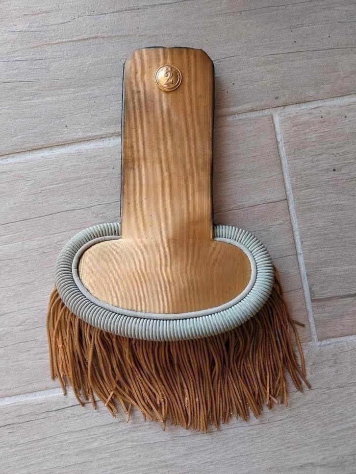 Épaulette d'officier belge de 2e ligne WW1 ABBL 1914, Collections, Objets militaires | Général, Enlèvement ou Envoi