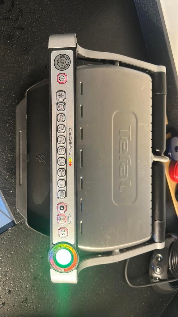 Tefal OptiGrill XL GC724D, Elektronische apparatuur, Contactgrills, Ophalen of Verzenden, Zo goed als nieuw