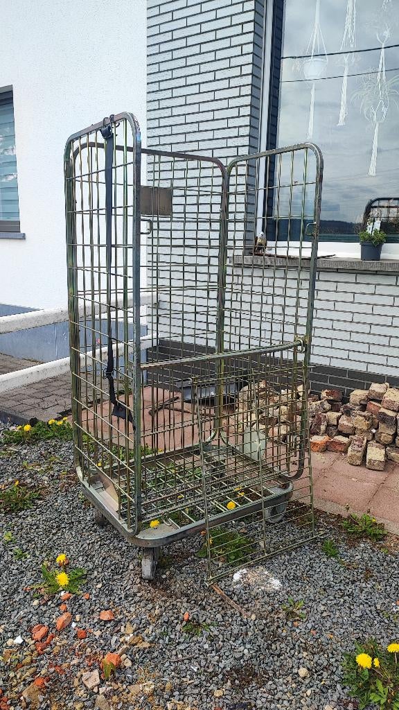 Rolcontainer/rolkooi, Doe-het-zelf en Bouw, Transportwagens, 100 liter of meer, Ophalen, Gebruikt, Transportkar